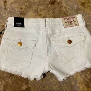 True Religion Joey Cut off low rise shorts W26 NWT